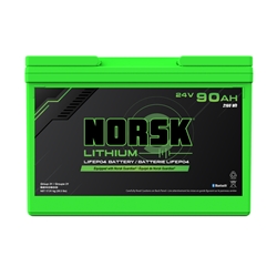 Norsk 24V 90AH LiFePO4 Lithium Trolling Motor Battery